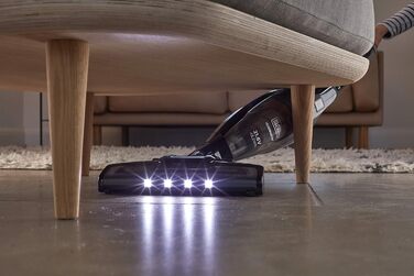 Акумуляторний пилосос BLACK+DECKER BHHV315B-QW Lithium Dustbuster з циклонною технологією та щілинною насадкою, безмішковий, білий/синій