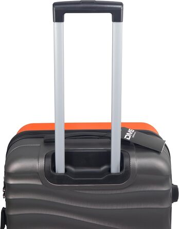 Набір валіз DMS® 7-елементів: 3 валізи (M/L/XL) з ABS-пластику, 360° колеса, кодовий замок + 4 чохли для одягу. Легкі, міцні, розширювані, для подорожей та бізнесу (Помаранчевий)