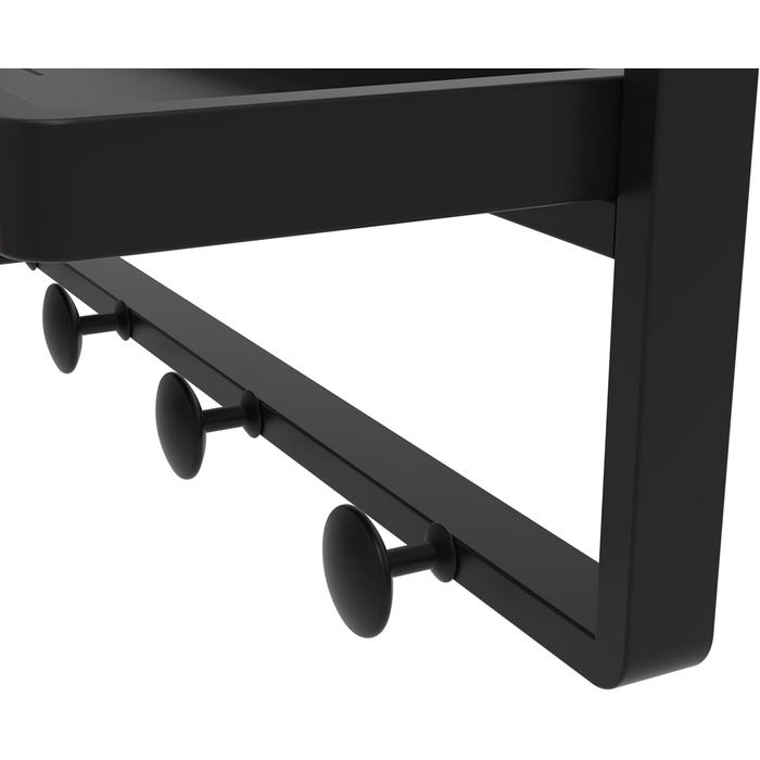 Круглий дзеркало Anyhi 40.6 см без рами, скошений край, для ванної, вітальні, спальні, з монтажем на стіну (Чорний, 71 x 53 см)