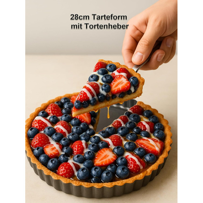 Форми для тартів Yamteck Tarteform 10см, 6 шт. З підйомним дном, антипригарне покриття, вуглецева сталь. Для тартів, пирогів, випічки, сімейних обідів та свят. Розмір 10х2 см, 6 шт. (28*3 см)