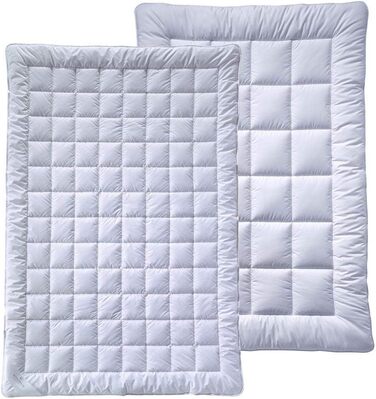 Ковдра billerbeck S20 DUETT 4 сезони 155x220 см, легка літня та демісезонна, наповнювач AIRFILL®, біла