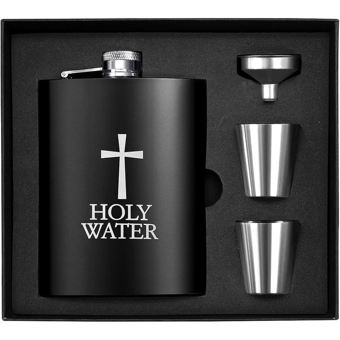 Набір фляг з нержавіючої сталі Wieat 8oz, гравіювання, подарункова коробка, для наречених/почетних гостей, фляга для чоловіків та жінок (з 1x воронкою, 2x стаканами)