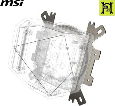 MSI MAG CoreLiquid I - Смарт-система водяного охолодження CPU з ARGB підсвічуванням, 360 мм, для Intel та AMD