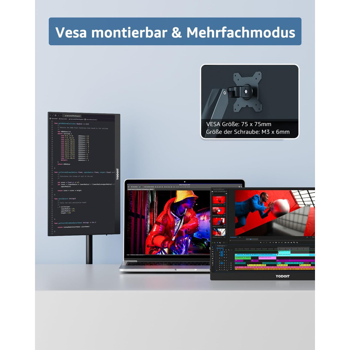 Портативний монітор Yodoit 17.3