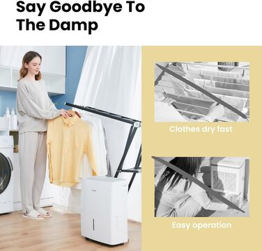 Зволожувач повітря Comfee MDDP-50DEN7 - 50л/24г, для приміщень до 100м², з таймером та великим баком