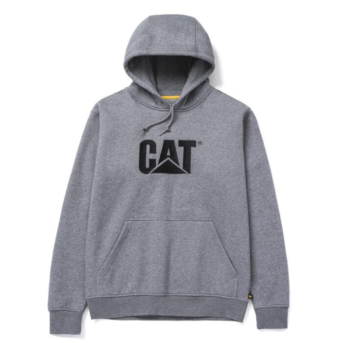 Чоловічий худі Caterpillar Trademark з капюшоном, темно-сірий (Dark Heather Grey), розмір XL