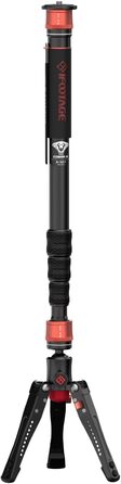 Однонога штатив IFOOTAGE Cobra 3 A180T: штатив-монопод, телескопічний, з алюмінію, для фото- та відеозйомки, сумісний з DSLR та відеокамерами (180 см)
