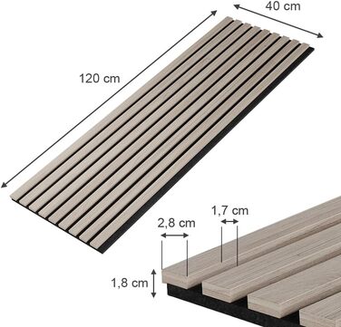 Акустичні настінні панелі Vicco для покращення звукоізоляції та шумопоглинання в приміщенні, коричневі, комплект 4 шт.