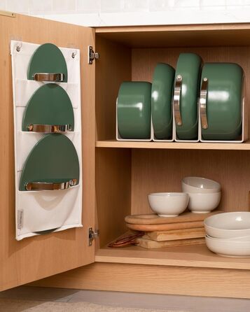 Набір посуду з антипригарним покриттям Caraway (12 предметів): каструлі, сковороди, без PTFE та PFOA, для всіх плит, сумісний з духовкою