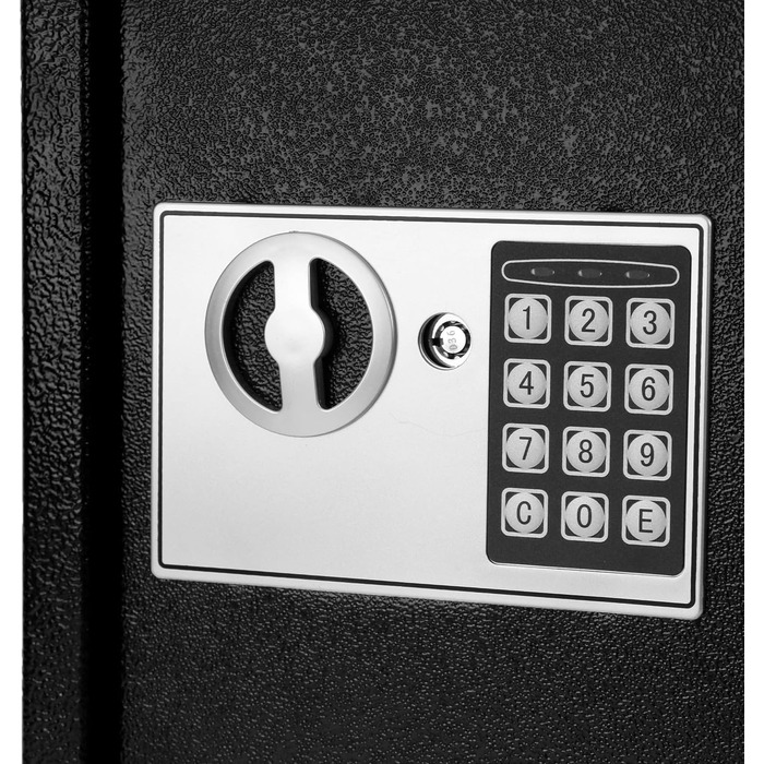 Шлюз для ключів QWORK® з електронним замком, 40 гачків, 36 x 30 x 10 см, сталева конструкція, висока безпека