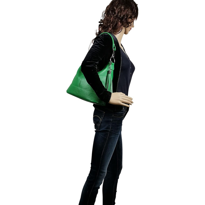 Сумка жіноча AmbraModa GLX09 з натуральної шкіри оранжевого кольору через плече