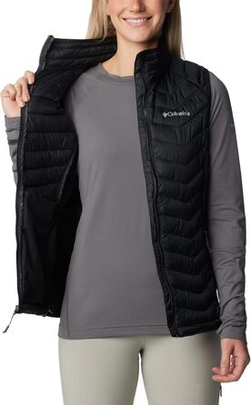 Степлед жилет Columbia Powder Pass для жінок, XS, чорний