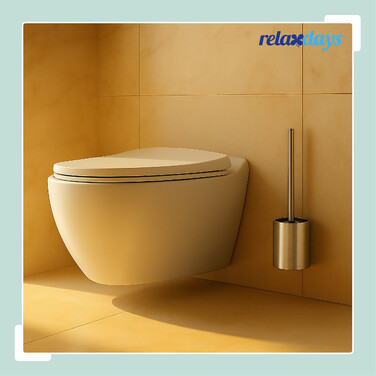 Relaxdays Toilet Brush with Wall Holder