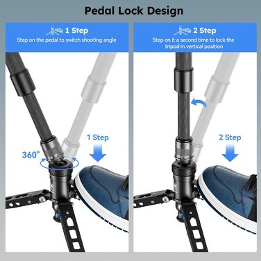 SIRUI Монопод з вуглецевого волокна з швидкою системою | 165 см, професійний, 3-в-1, вантажопідйомність 10 кг, для DSLR та відео (SVM-165P)