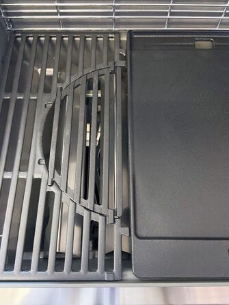 Чавунна решітка Grillfürst для газових грилів з системою GBS, 30x12,9 см – змінна або додаткова решітка для газового чи вугільного гриля, товщина прутків 11 мм
