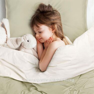 Бетліня для дітей Lulumoon з мусліну 100x135 см: комплект простирадла 100x135 + наволочка 40x60 см з бавовни Oeko-TEX Standard – легка та комфортна постільна білизна для малюків