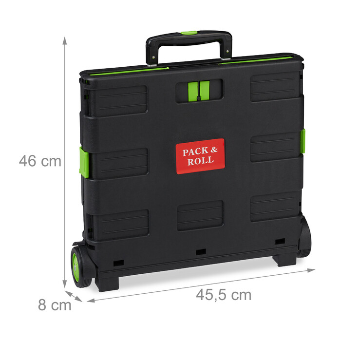Relaxdays Folding Shopping Trolley
