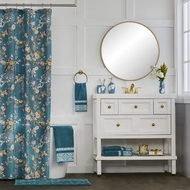Vern Yip toothbrush holder, flower lanterns, Aqua (bath towel)
