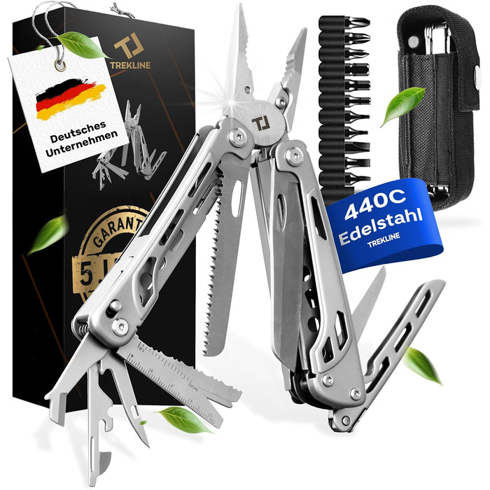 Мультитул Forge Pro Standard: 28 функцій, нержавіюча сталь. Мультифункціональний ніж для кемпінгу та виживання