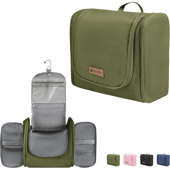 Водонепроникний дорожній органайзер для косметики та туалетних аксесуарів (зелений)