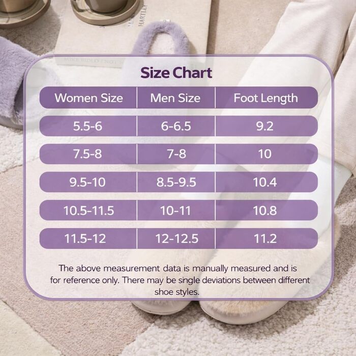 Теплі домашні тапочки з плюшем для жінок (40/41.5 EU, сірі) - антиковзаюча підошва