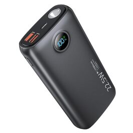 Потужний зовнішній акумулятор Power Bank 27000mAh 22.5W USB-C з LED-дисплеєм, швидка зарядка PD 3.0 та QC 4.0, вбудований ліхтар для iPhone, Samsung, iPad та смартфонів