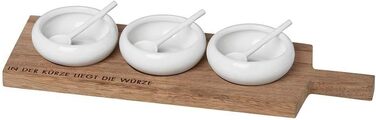 Räder 14064 PET - Salt & Herb Set - Porcelain - Wood - 24x7.5x2.5cm