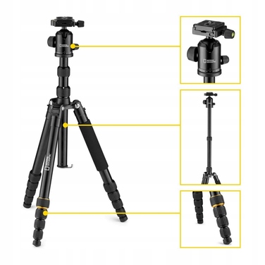Штатив National Geographic NGTR002T, 158 см, чорний