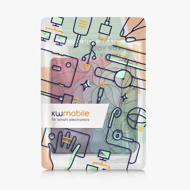 Чохол-книжка kwmobile для Kobo Libra Colour/Tolino Vision Color - яскравий чохол для eReader (рожевий, блакитний, зелений)