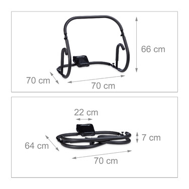 Relaxdays Ab Roller