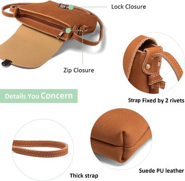 Маленька сумка через плече жіноча з замком, екошкіра, коричнева кросбоді для дівчат, сумка для телефону