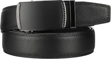 Чоловічий ремінь Lavemi з італійської шкіри, 2 кольори, регульований, чорний