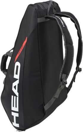 HEAD Tour Racquet Bag - Schwarz/Weiß (Schwarz/Orange) - Tennis Bag for Players