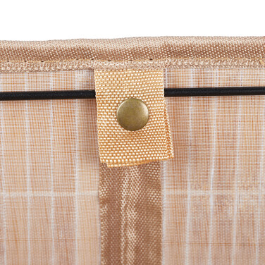 Relaxdays Bamboo Storage Basket with Print