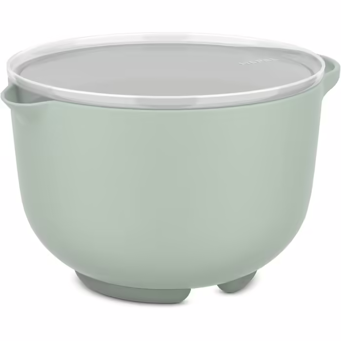 Mepal - Mixing Bowl with Lid Chef it - Non-Slip Base - Microwave and Dishwasher Safe - Bowl - Material resistant up to 110°C - 3000 ml - (Nordic Sage, Mixing Bowl with Lid 1500 ml)