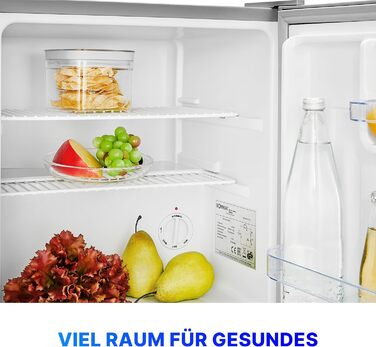 Холодильник Bomann KB 7346 Inox Mini 42 л: для офісу, кемпінгу, геймінгу | Тихий (39 дБ), з можливістю зміни дверцят | 51x45x45 см