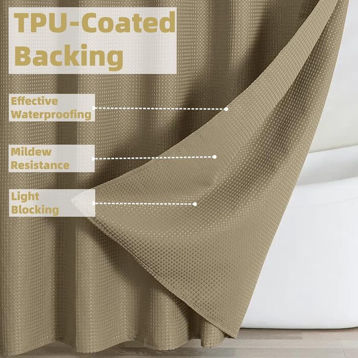 Шторка для душу FY&XZH з гачками, важка, водонепроникна, зелена, 83x83 см та 200x200 см, з сітчастим вікном, стиль готелю