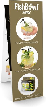 Fishbowl Extra Large Cocktail Glass, Jumbo, made of glass, extra large, 20 cm, individually (3 Liters)