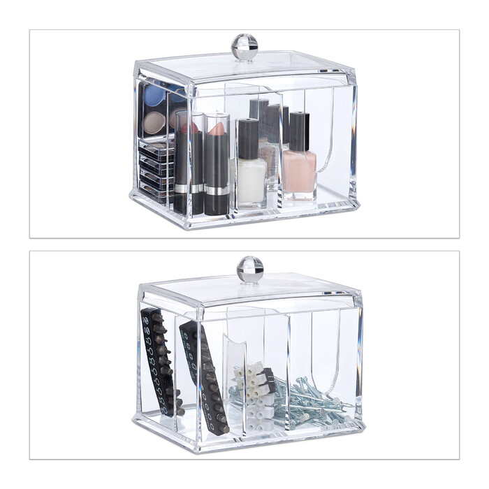 Relaxdays Cotton Swab Storage