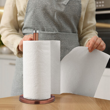 Relaxdays stainless steel kitchen roll holder
