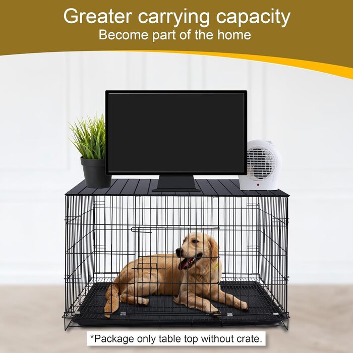 Алюмінієвий накрив для переноски собаки 91.4 см, складний, декоративний, для переносок 36' та 42' (чорний)