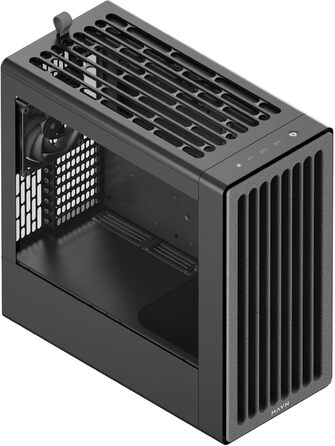 Корпус ПК HAVN BF 360 Flow: Midi-Tower з 3 вентиляторами, посилене охолодження, скло Tempered Glass, чорний