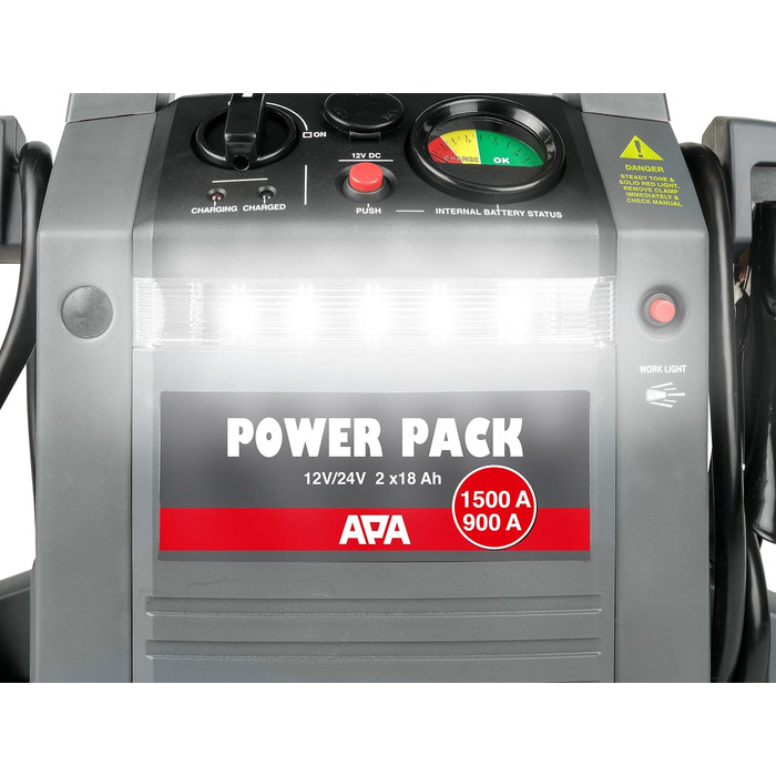 Power Pack APA 16524 - Пусковий пристрій 12/24V, 900A