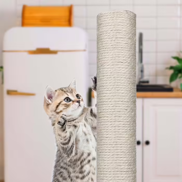 4 Replacement Scratching Post Stems, 40 cm Replacement Parts Scratching Post Stems with M8 Screws Cat Tree Scratching Post Scratching Post Sisal for Kittens Cat Tree Tower