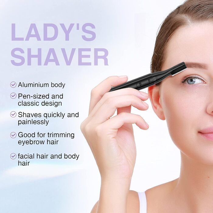 Електричний триммер для брів TOUCHBeauty AG-815B: прецизійний коректор з гребенем, бездротовий, для жінок