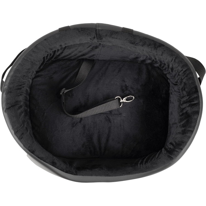 Автокрісло для собак Boutique Zoo M: 51x40 см, чорний, штучна замша - універсальне, миється, зносостійке