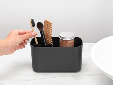 Органайзер для ванної Brabantia Renew, пластик, темно-сірий, універсальний розмір