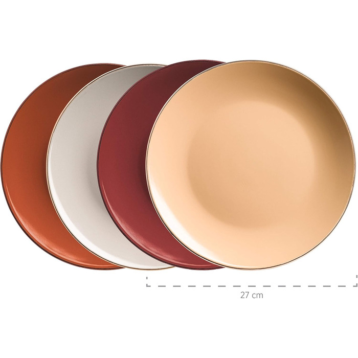 MÄSER Fresh (Nature) - Набір посуду з металевим бордюром (16 предметів)