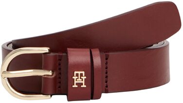 Ремінь жіночий Tommy Hilfiger Essential Effortless 2.5 зі шкіри, фіолетовий (Deep Rouge), 80 см