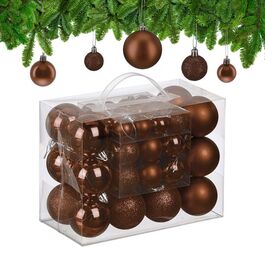 Relaxdays Set of 50 Christmas Baubles